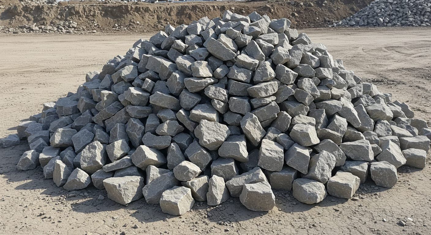 Ankara temel dolgu mıcırı — grobeton altı kaba kırma ocak taşı yığını