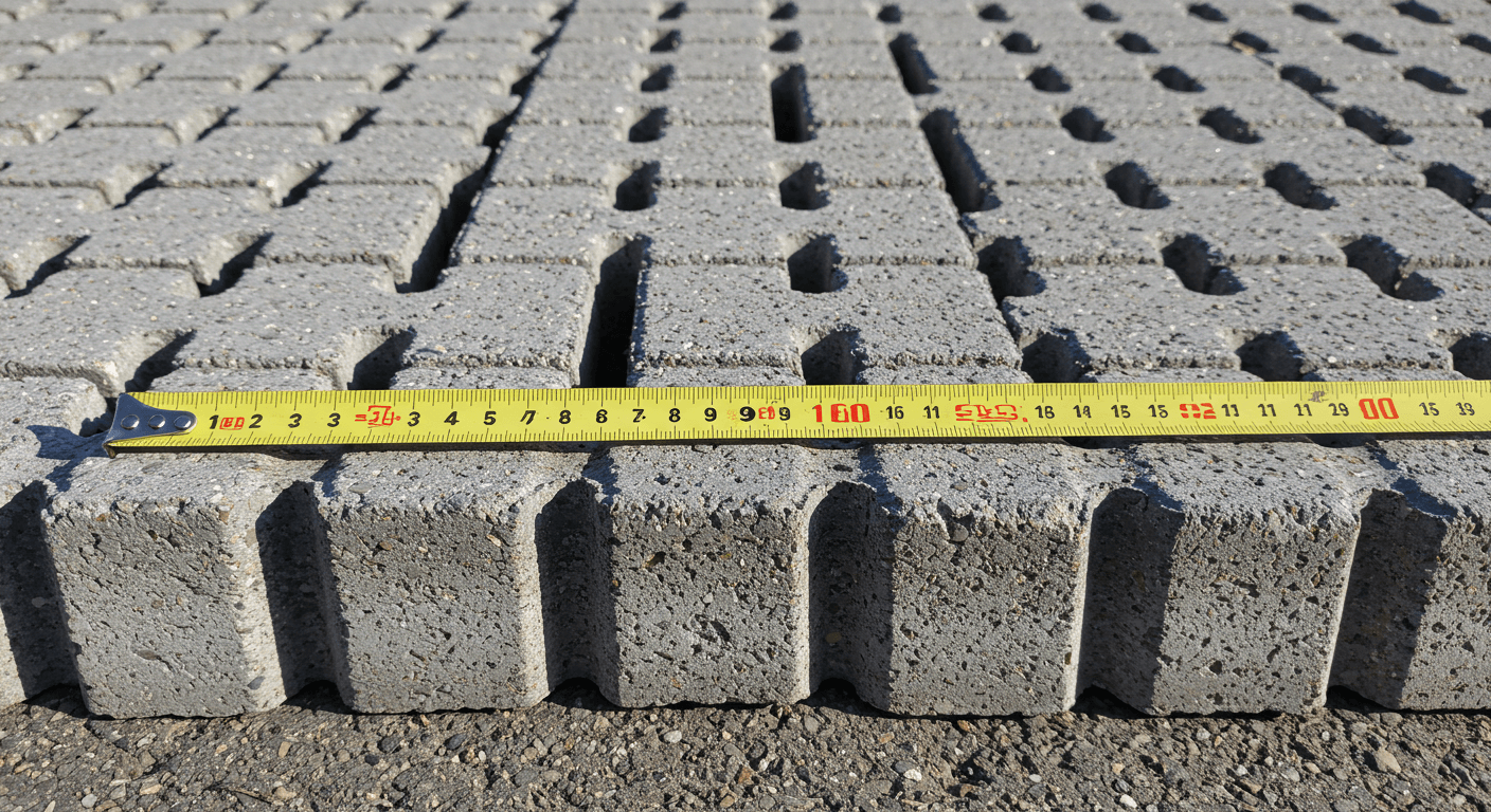 Farklı kalınlıkta kilit taşı: 6, 8 ve 10 cm kesit karşılaştırması